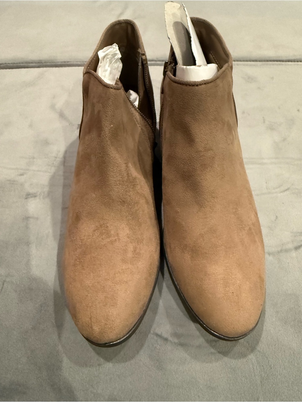 Style & Co. Women's Chukka Boots in Light Brown Suede